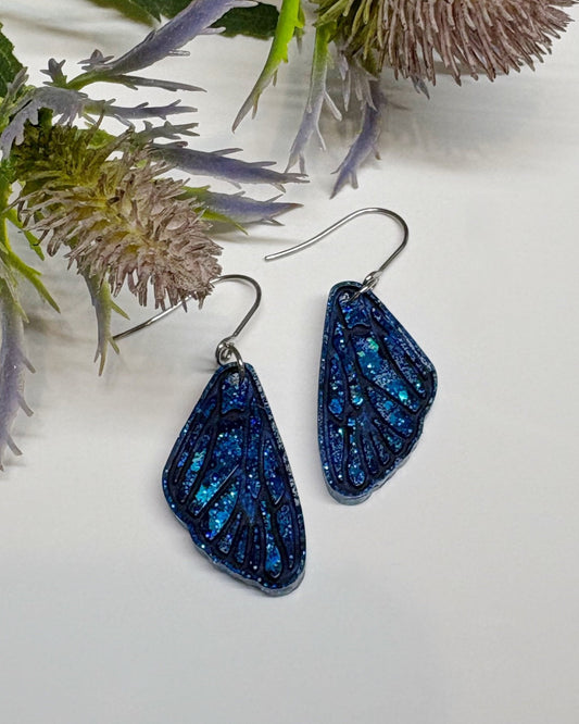 Fairy Wings Earrings | Tiny Wings | Opal Effect