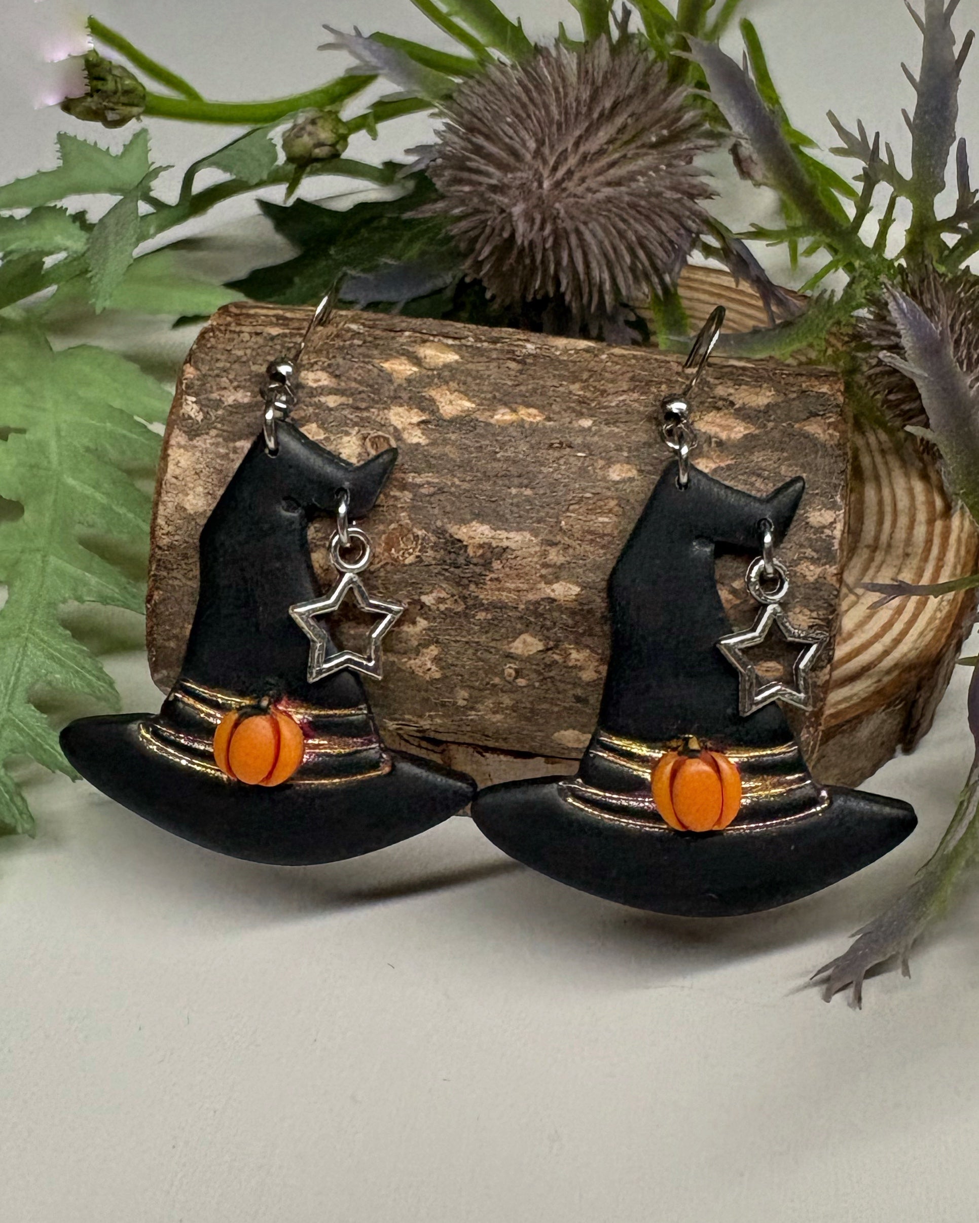 Halloween Witch Hat Earrings