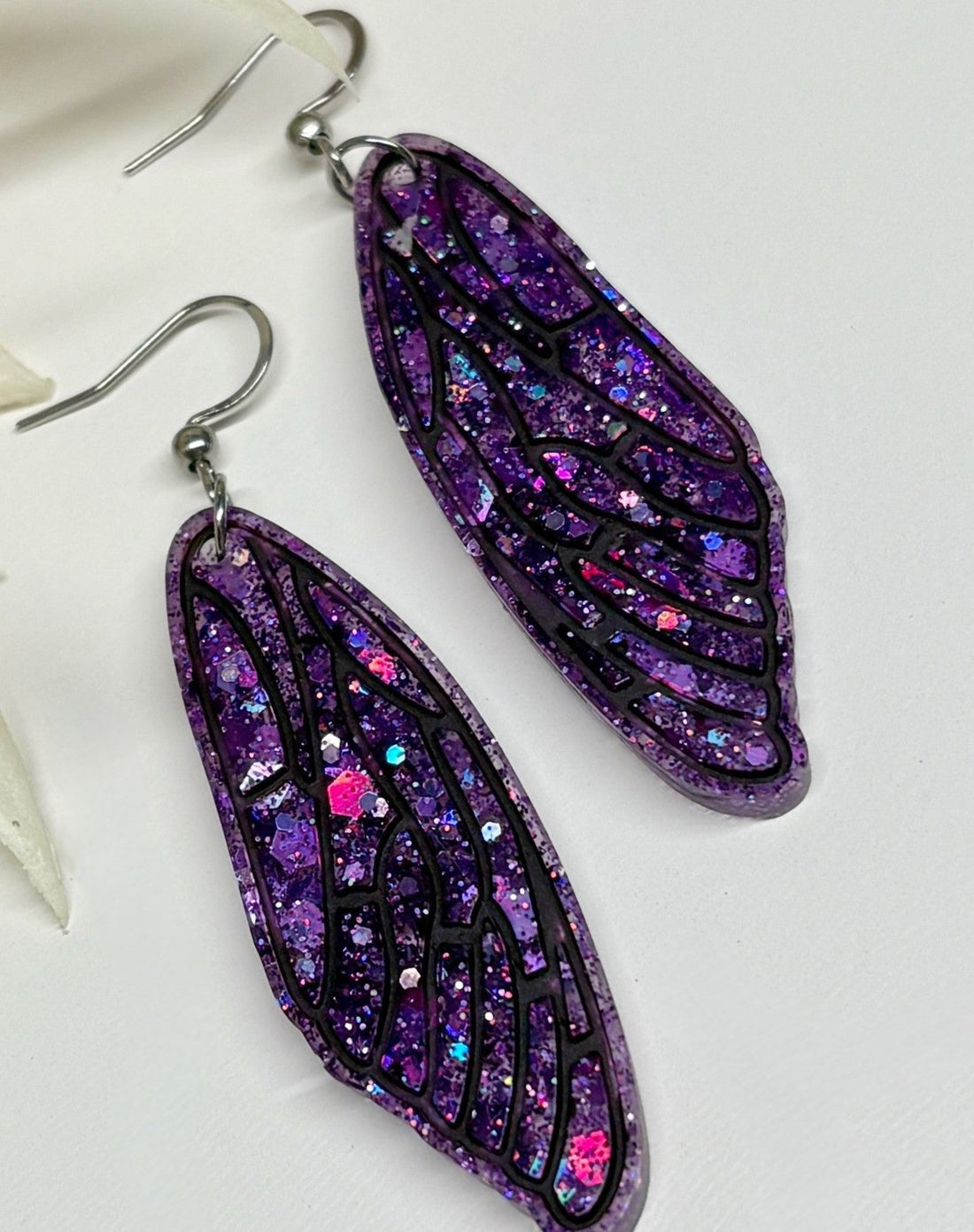 Sparkle & Wings: How to Style Your Resin Glitter Fairy Wing Earrings