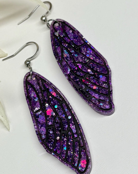 Sparkle & Wings: How to Style Your Resin Glitter Fairy Wing Earrings