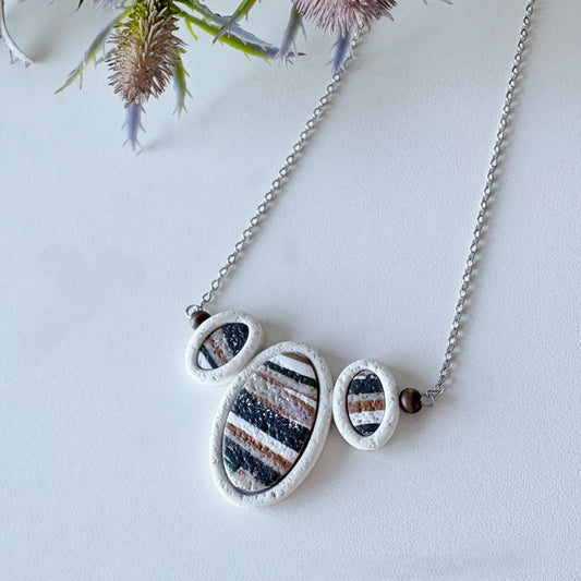 ABIGAIL Pendant Necklace | Layered Geode