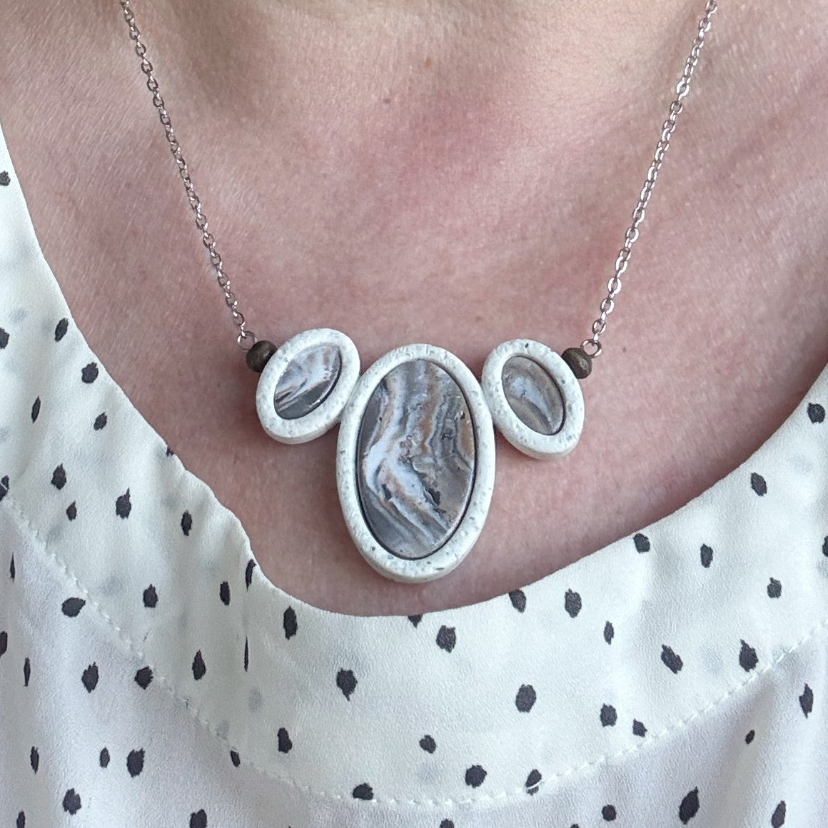ABIGAIL Pendant Necklace | Granite Geode