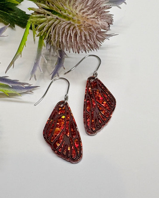 Fairy Wings Earrings | Tiny Wings | Opal Effect