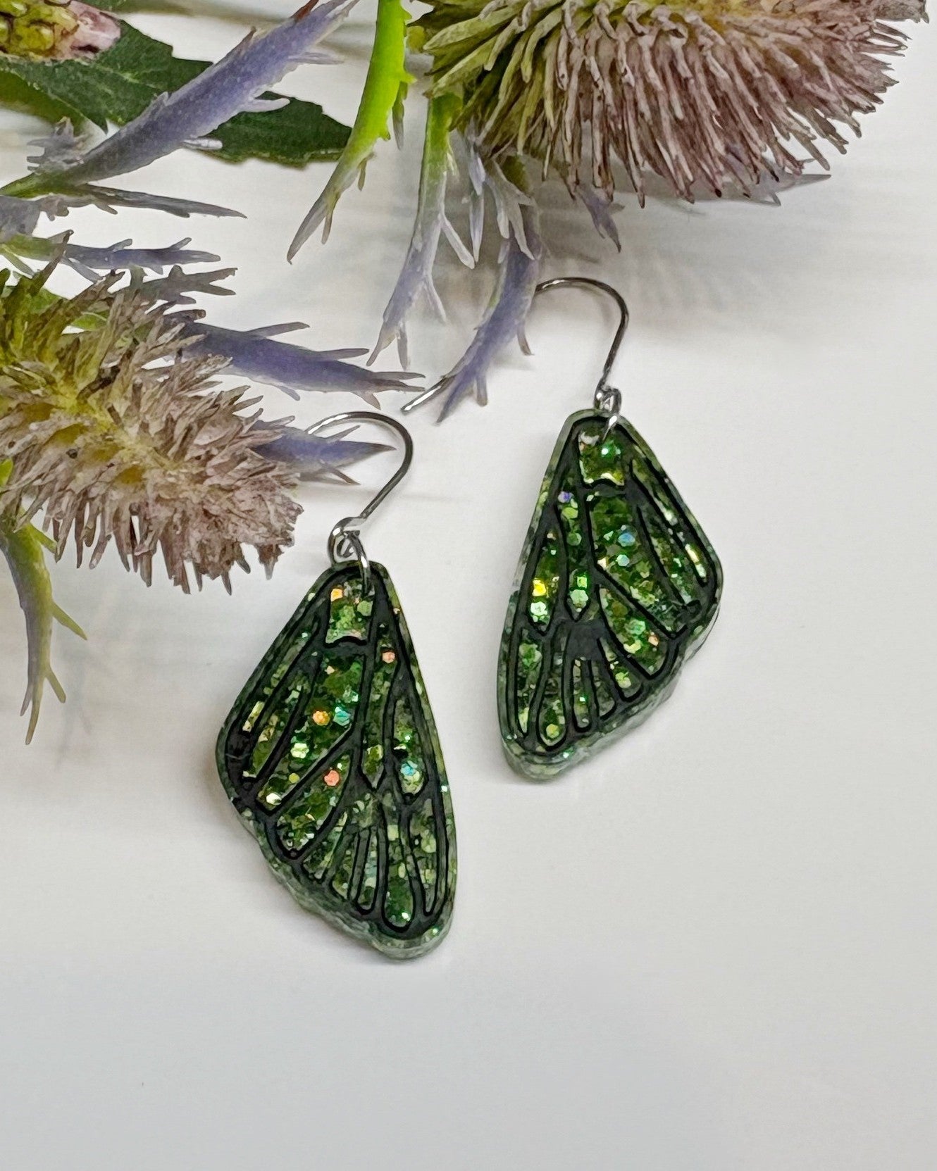 Fairy Wings Earrings | Tiny Wings | Opal Effect