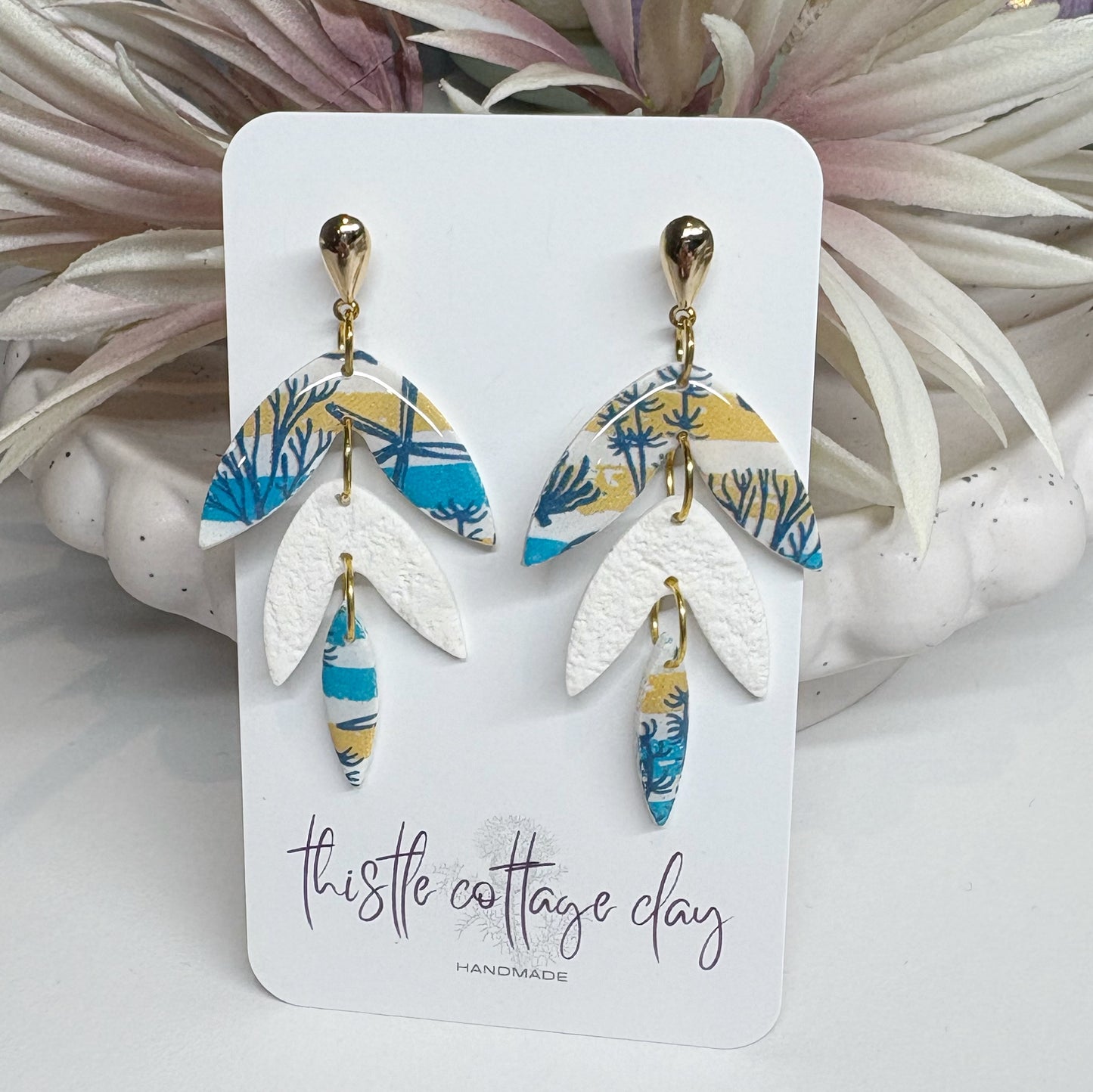 Trio Drop Earrings | Beach
