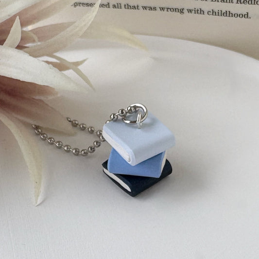 Book Stack Keyring | Blues