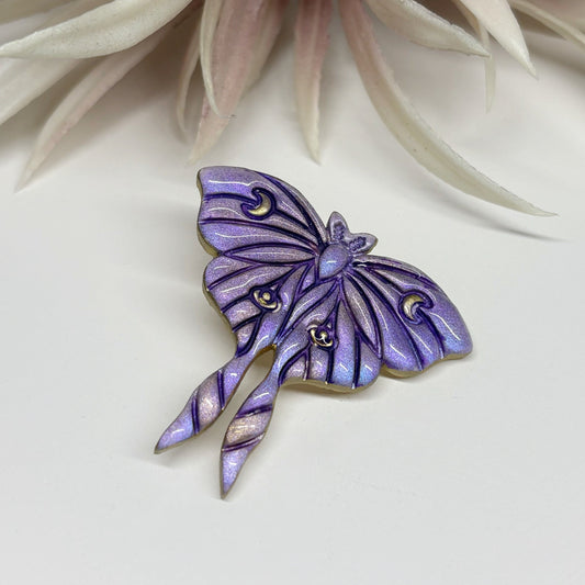 Moon Moth Pin | Fairycore | Lavender