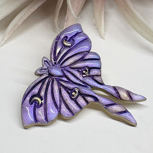Moon Moth Pin | Fairycore | Lavender