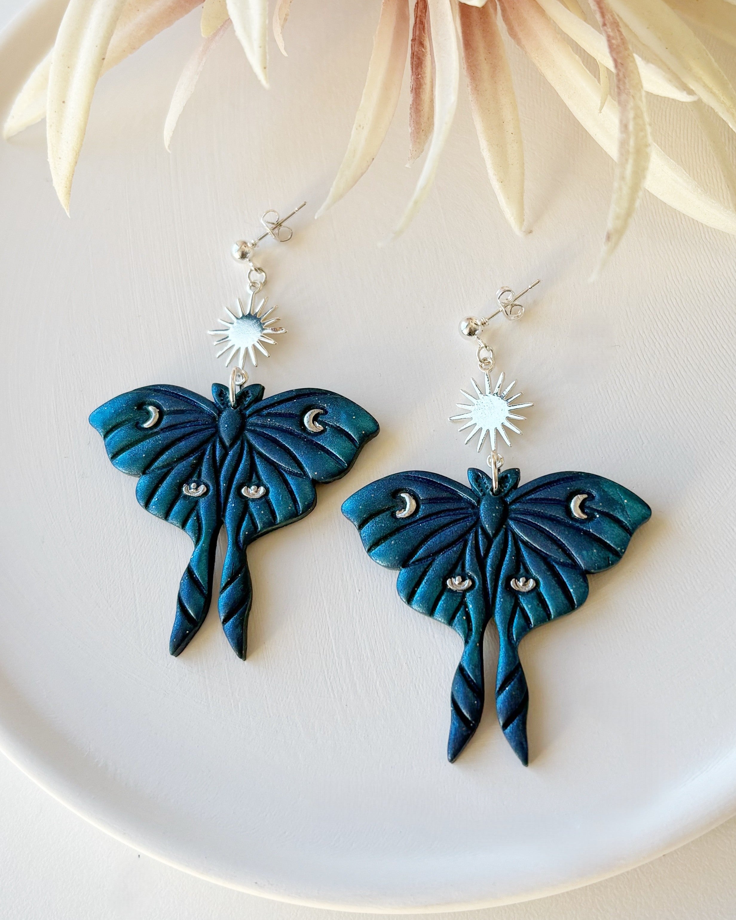 Moon Moth Dangles | Fairycore | Chartreuse