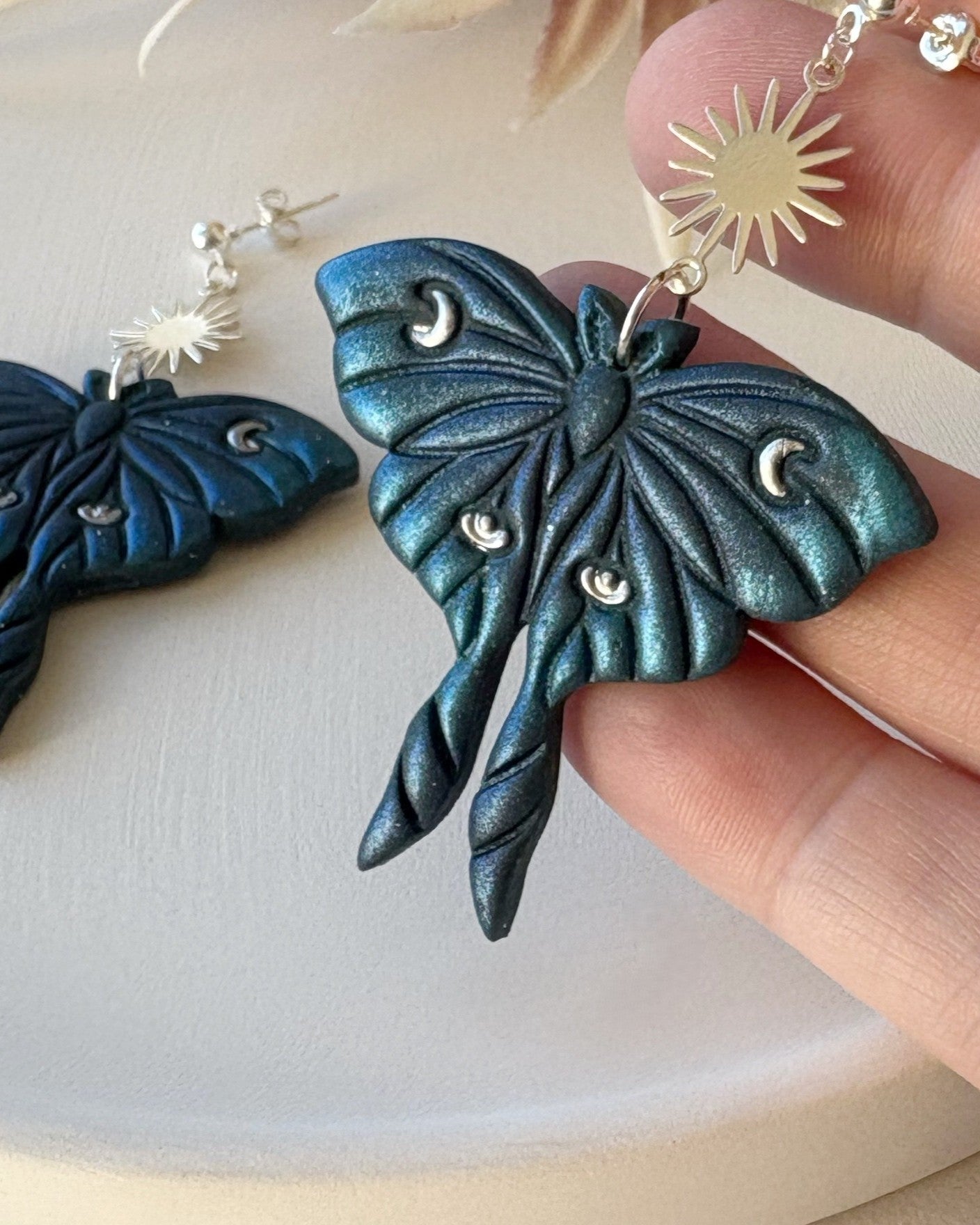 Moon Moth Dangles | Fairycore | Chartreuse