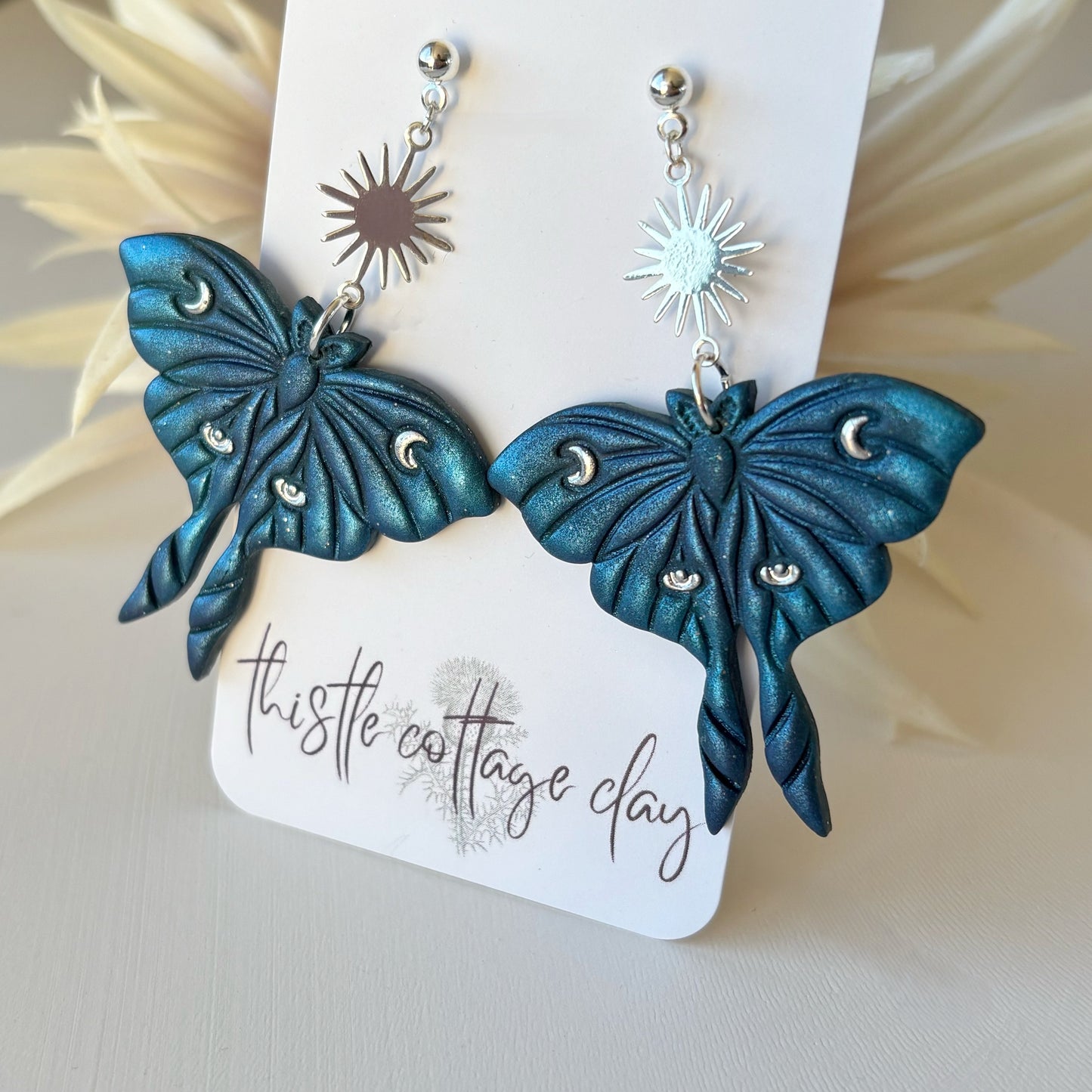 Moon Moth Dangles | Fairycore | Chartreuse