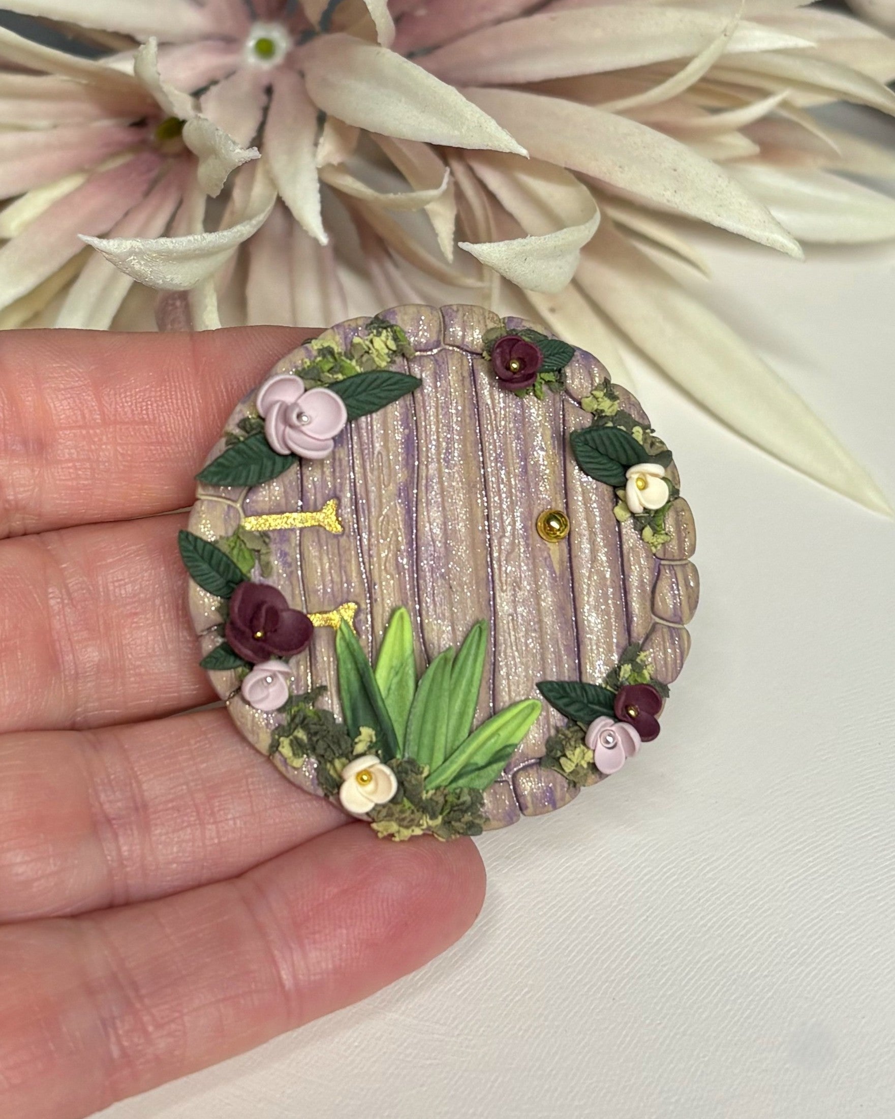 Fairy Door | Hobbit Door | Mauve Shimmer