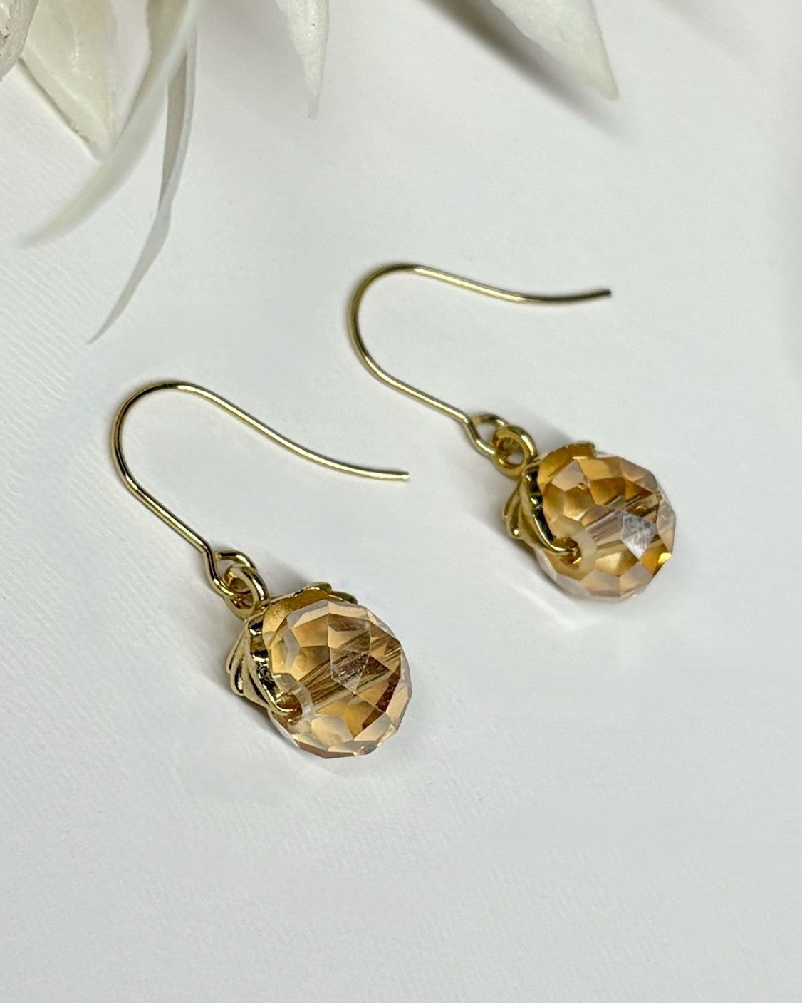 Crystal Dew Drop Earrings