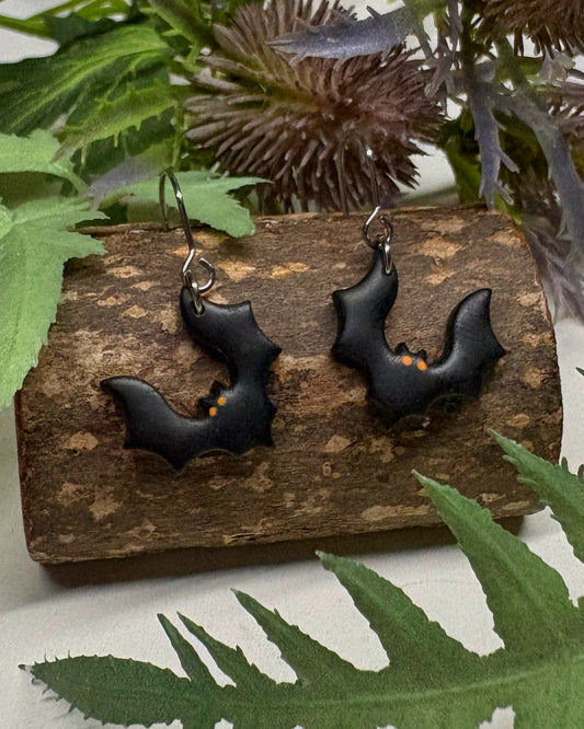 Halloween Bat Earrings
