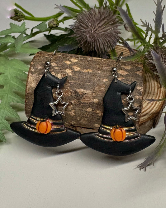Halloween Witch Hat Earrings