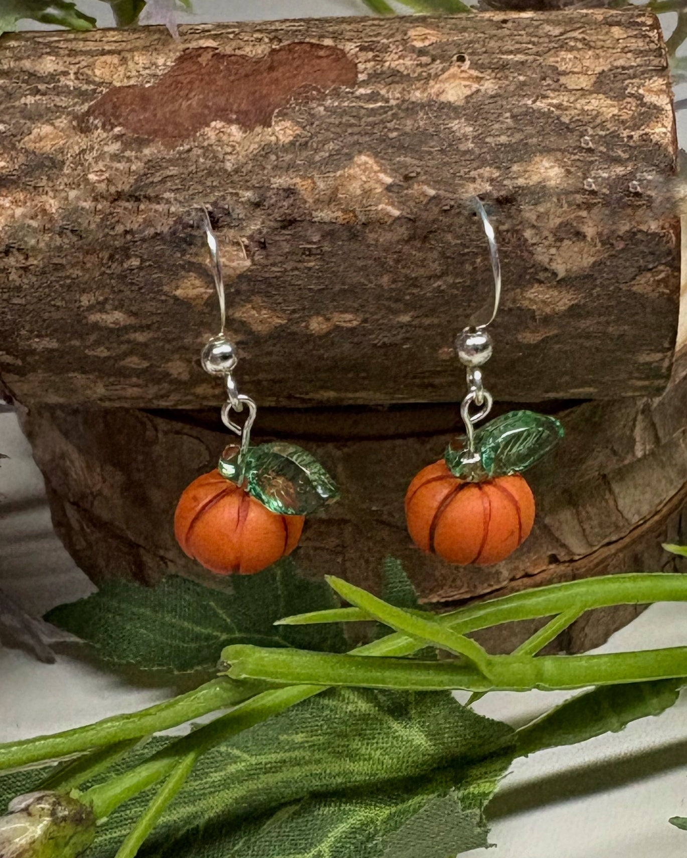 Tiny Pumpkin Earrings