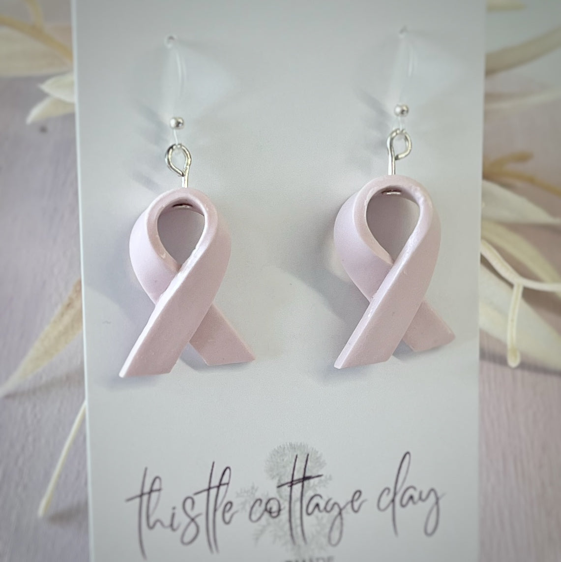Breast Cancer Awareness | Pink Ribbon Earrings