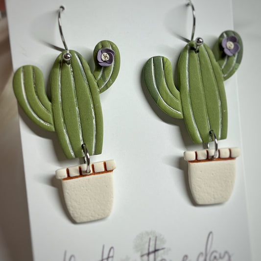 Pot Plant Earrings | Cactus