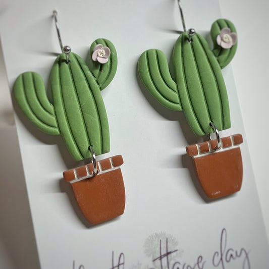 Pot Plant Earrings | Cactus