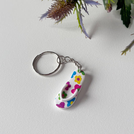 Sandal Keyring | Daisies