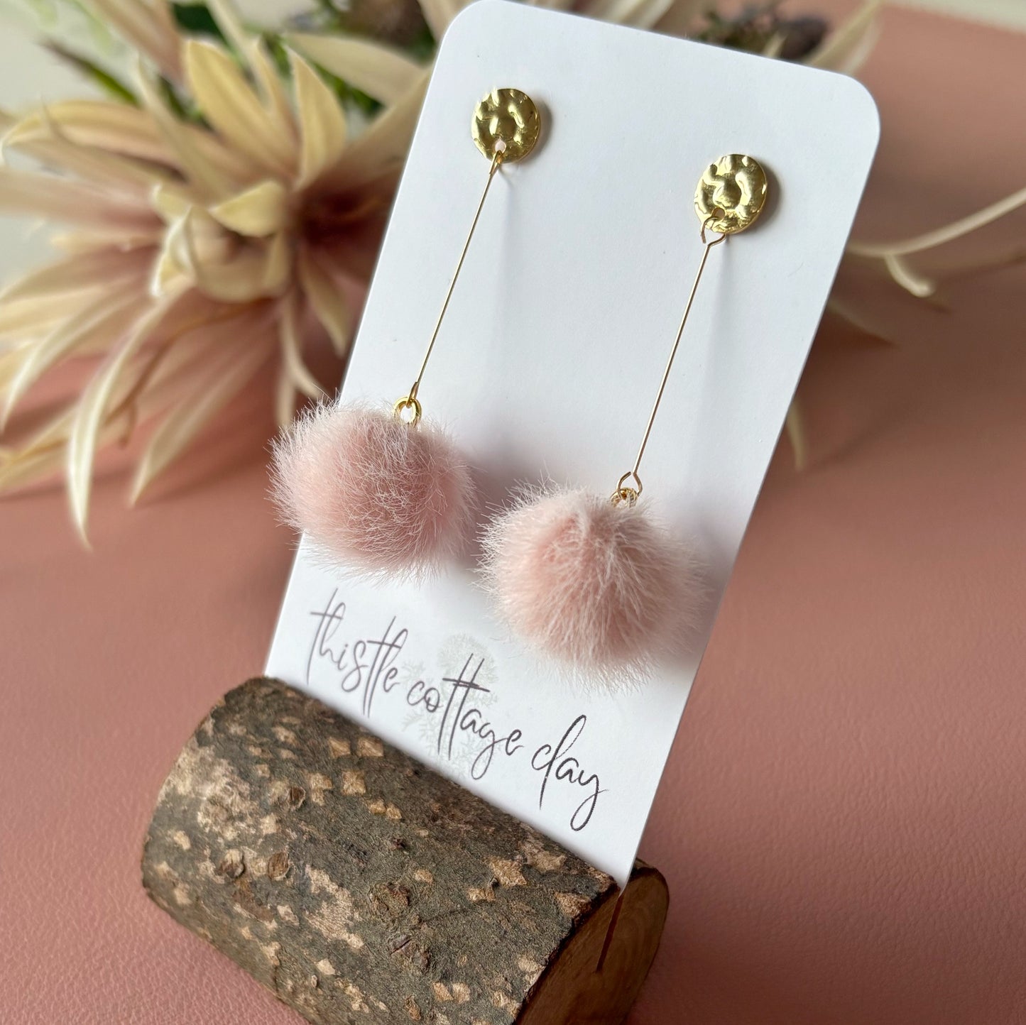 Pom Pom Earrings | Various Colours