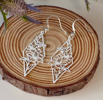 Kelso | Cutout Earrings | White