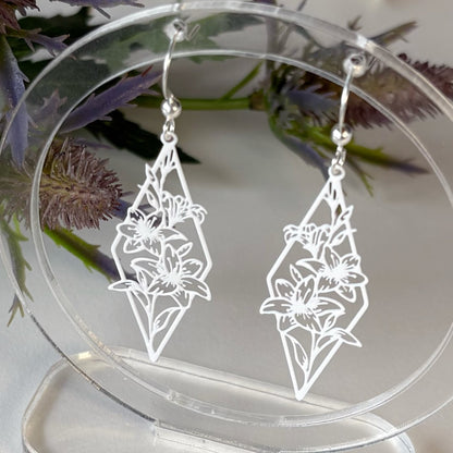 Kelso | Cutout Earrings | White