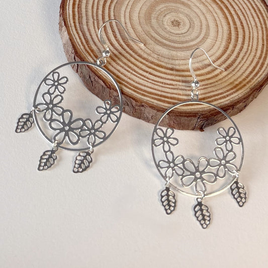 Oban | Silver Drop Earrings