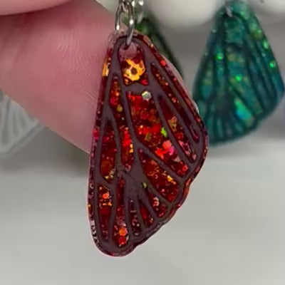 Fairy Wings Earrings | Tiny Wings | Opal Effect