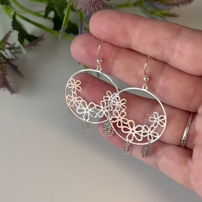 Oban | Silver Drop Earrings
