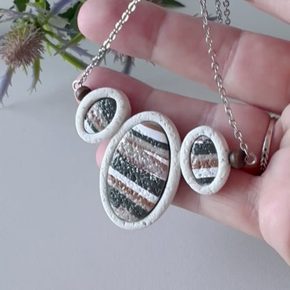 ABIGAIL Pendant Necklace | Layered Geode