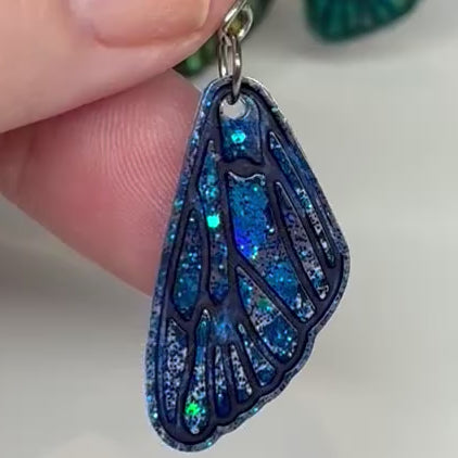 Fairy Wings Earrings | Tiny Wings | Opal Effect