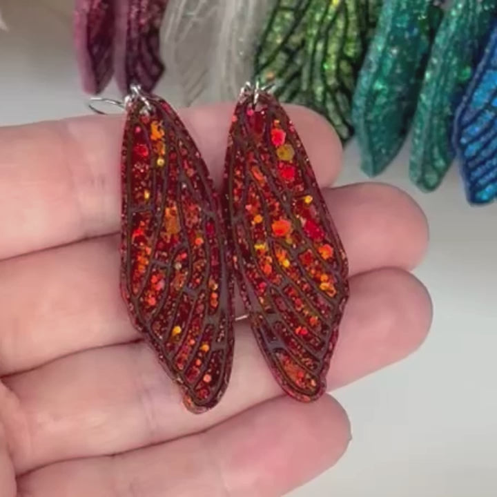 Fairy Wings Earrings | Opal Effect