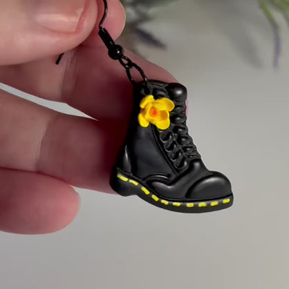 Boot Earrings | Doc Martin Earrings | Black