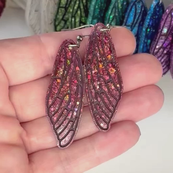 Fairy Wings Earrings | Opal Effect
