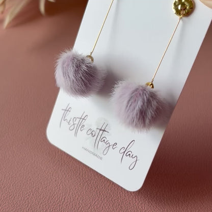 Pom Pom Earrings | Various Colours