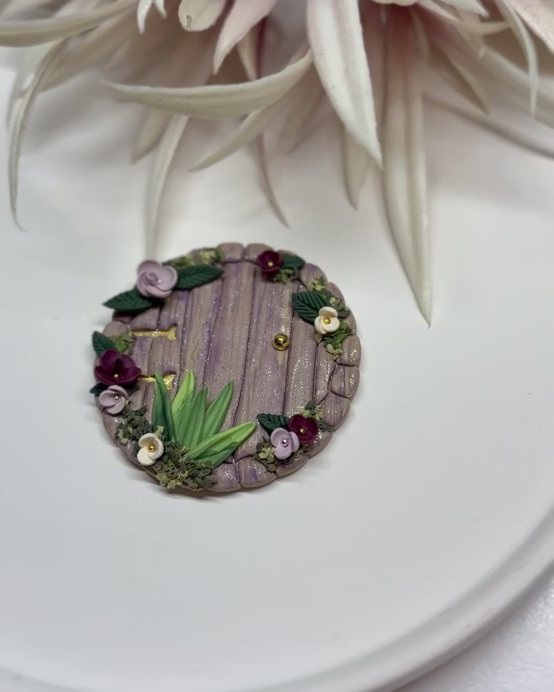 Fairy Door | Hobbit Door | Mauve Shimmer