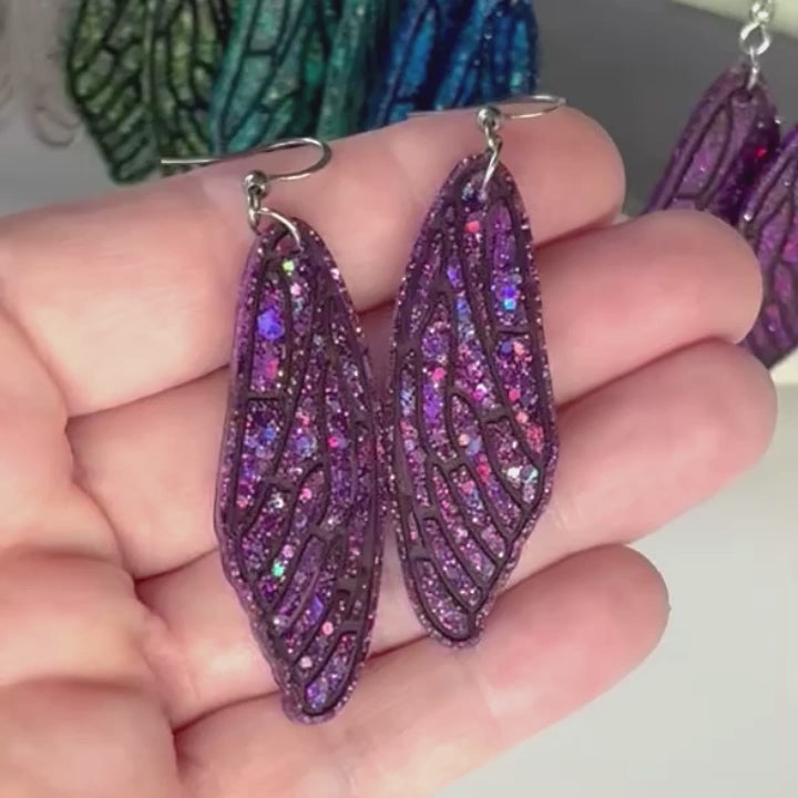 Fairy Wings Earrings | Opal Effect