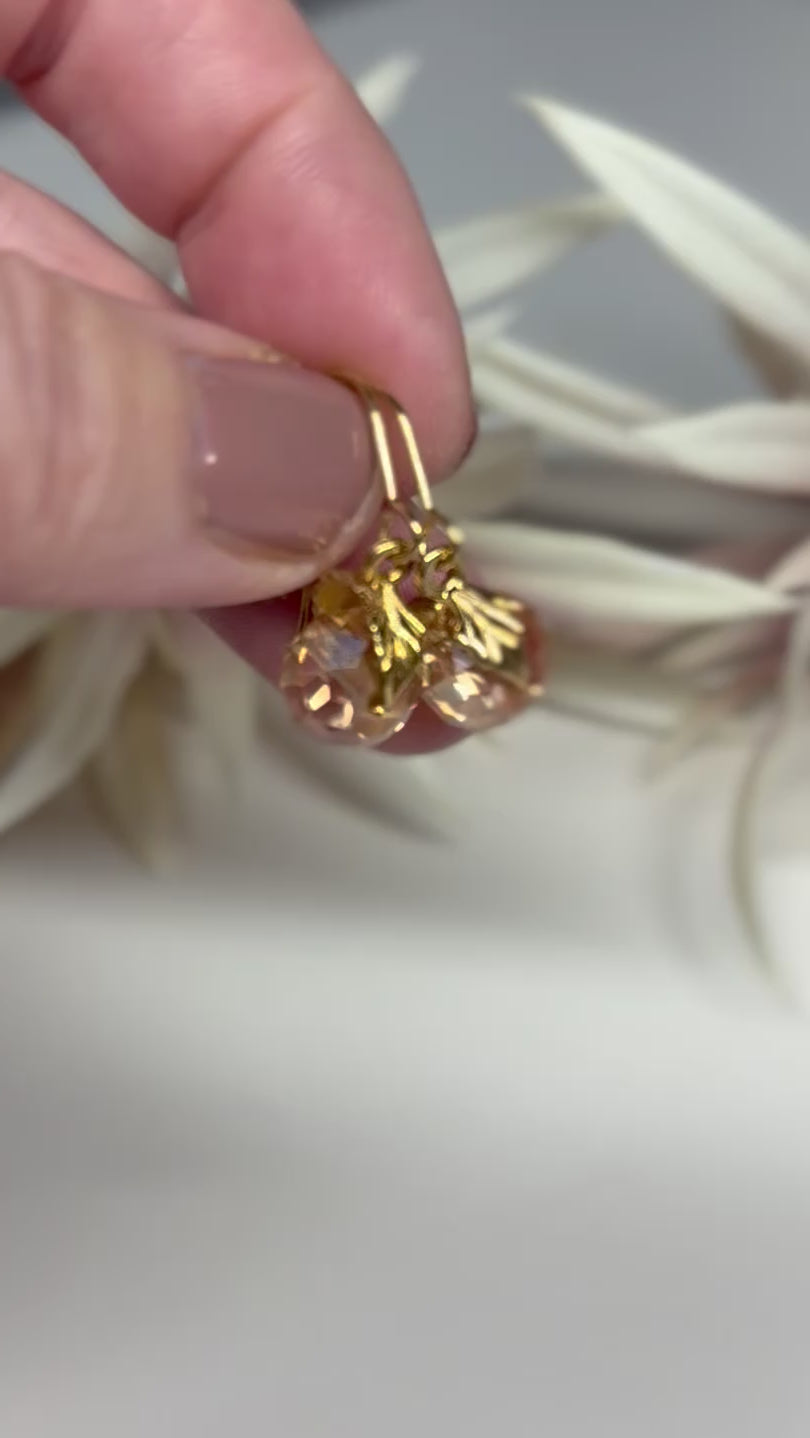 Crystal Dew Drop Earrings